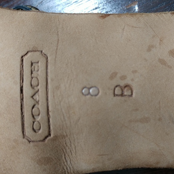 COACH STRAPPY HEELS size 8B - Picture 5 of 5